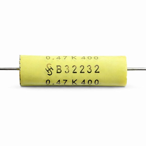Capacitor 0,47µF 400V Axial Poliester 10% EPCOS