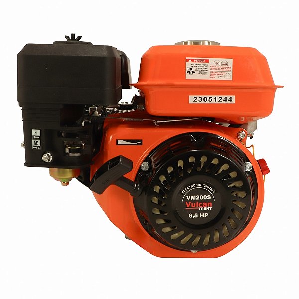 MOTOR ESTACIONARIO GASOLINA 4T 196cc 6,5HP COM SENSOR DE OLEO VM200S VULCAN TRENT