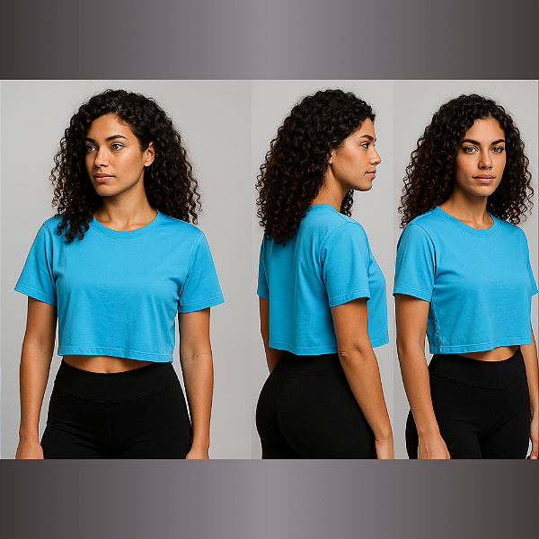 Cropped Feminino - Tecido Fluity