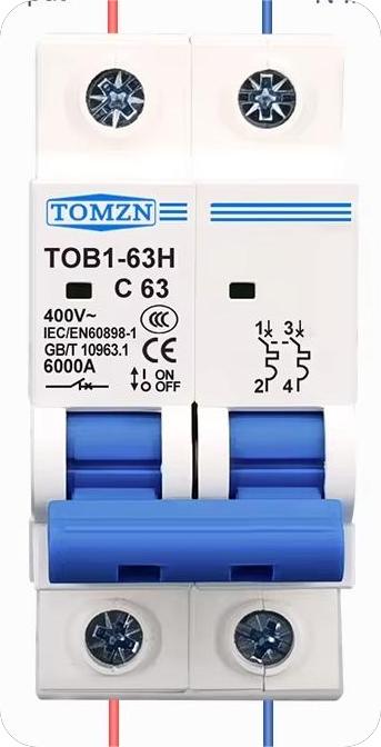 Disjuntor Bipolar Tomzn Corrente Alternada 230/400v