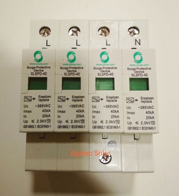 DPS-Dispositivo de Proteção contra Surtos 385vca 4 polos Sun Light