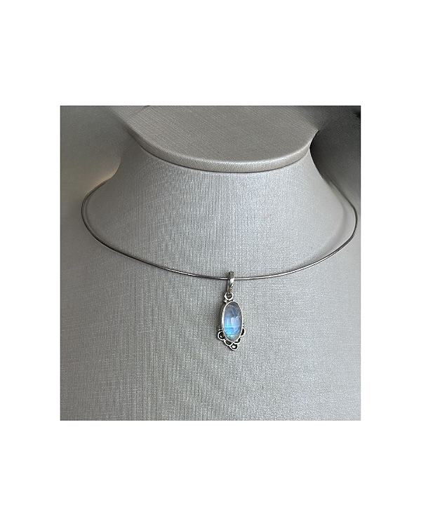 Pingente Oval Pedra da Lua