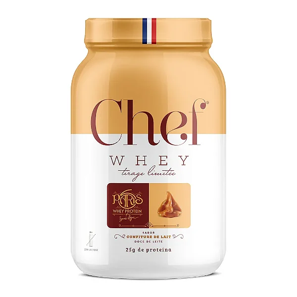 CHEF WHEY PARIS 6 POTE 800G SABOR CONFITURE DE LAIT