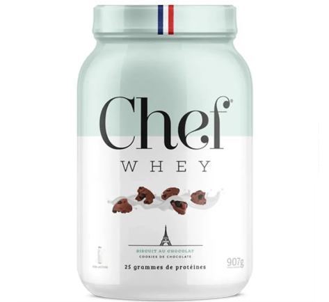CHEF WHEY POTE 907G SABOR COOKIES DE CHOCOLATE