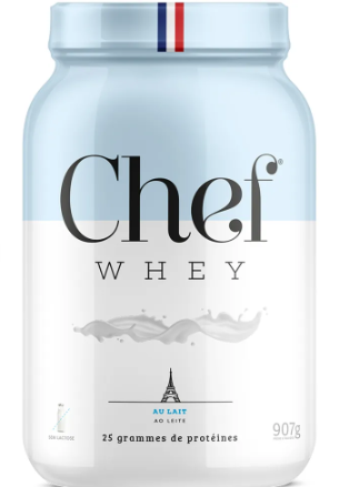 CHEF WHEY POTE 907G SABOR AO LEITE