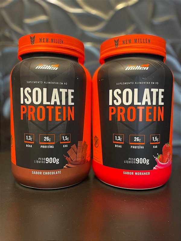 COMBO 2 WHEY ISOLATE PROTEIN NEW MILLEN POTE DE 900G CADA