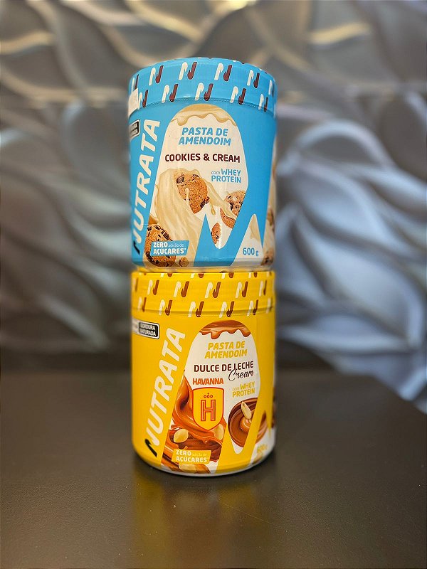 COMBO 2 PASTAS DE AMENDOIN NUTRATA DE 600G CADA