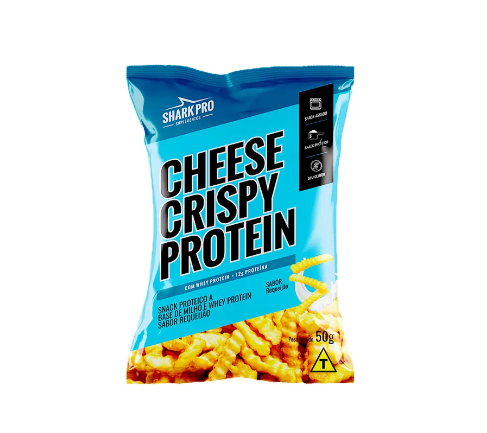 CHEESE CRISPY PROTEIN SHARK PRO PACOTE 50G SABOR REQUEIJAO