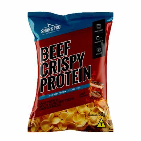 BEEF CRISPY PROTEIN SHAK PRO PACOTE 50G SABOR CHURRASCO