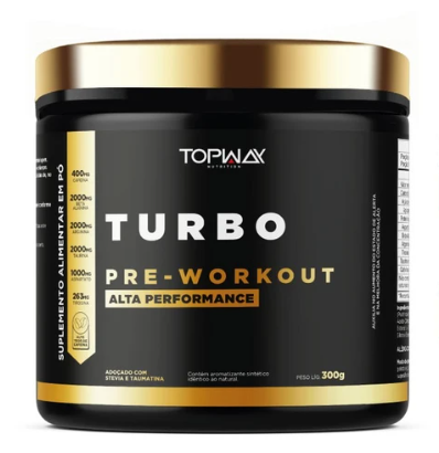 PRE TREINO TURBO TOPWAY SABOR FRUTAS VERMELHAS