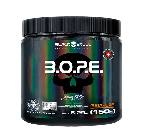 PRE TREINO BOPE BLACK SKULL 150G SABOR LIMAO