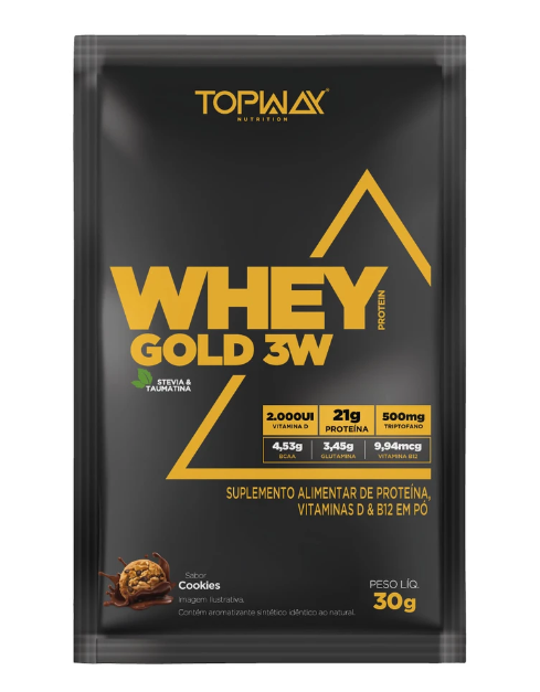 DOSE WHEY GOLD 3W TOPWAY SABOR COOKIES