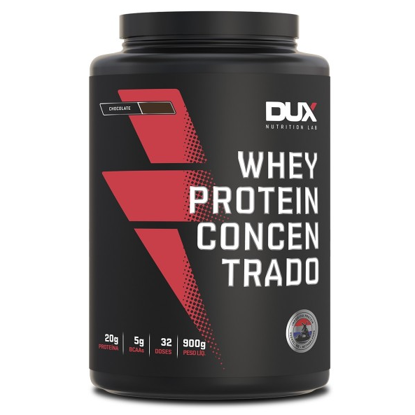WHEY PROTEIN CONCENTRADO DUX POTE 900G SABOR CHOCOLATE