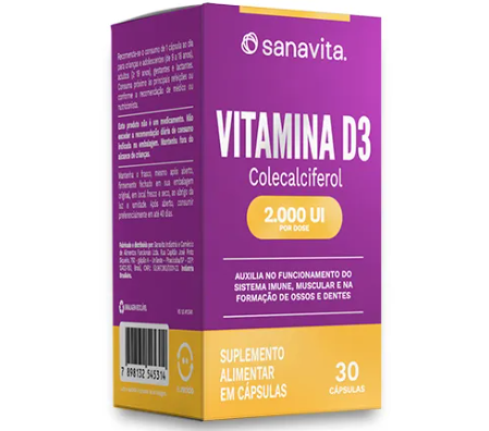 VITAMINA D3 SANAVITA 30CAPS