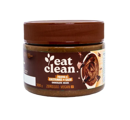 PASTA DE CASTANHA DE CAJU 300G SABOR CHOCOLATE BELGA