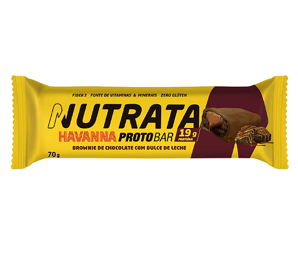 PROTOBAR HAVANNA NUTRATA 70G SABOR BROWNIE DE CHOCOLATE
