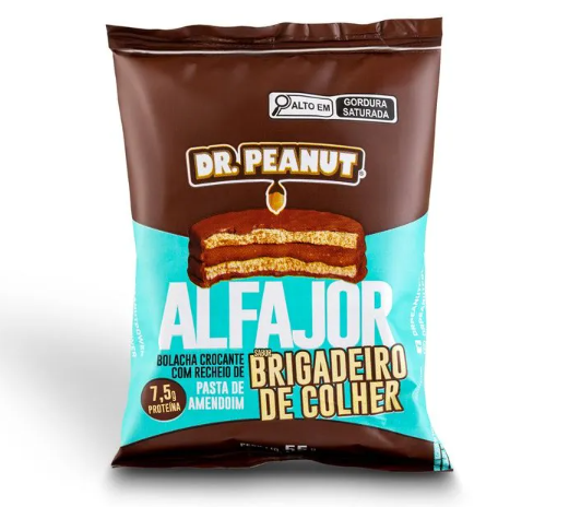 ALFAJOR DR.PEANUT 55G SABOR BRIGADEIRO DE COLHER