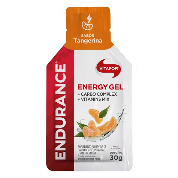 ENDURANCE CAFFEINE GEL VITAFOR 30G SABOR TANGERINA