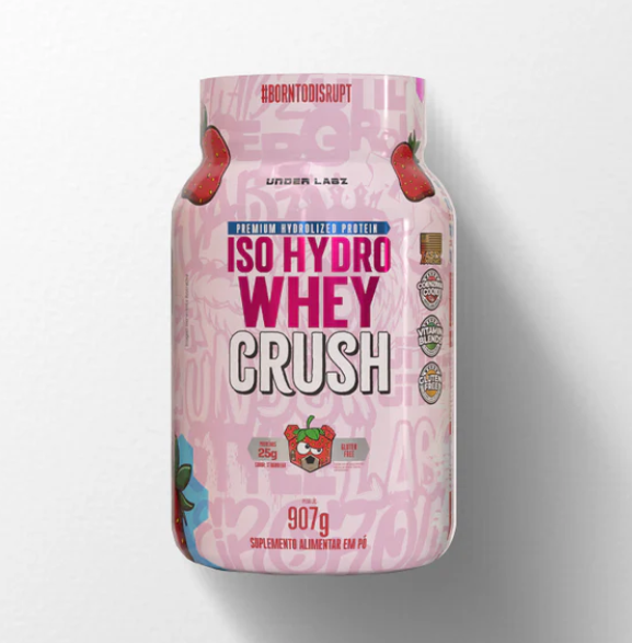 ISO HYDRO WHEY CRUSH UNDER LABZ POTE 907G SABOR STRAWBERRY