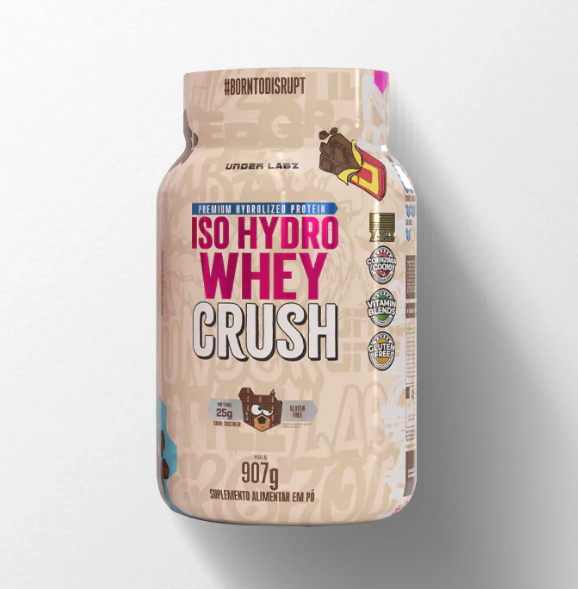 ISO HYDRO WHEY CRUSN UNDER LABZ POTE 907G SABOR CHOCOBEAR