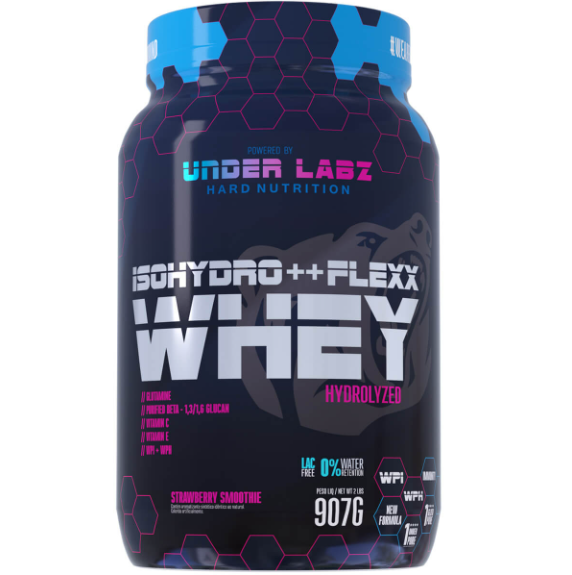 ISOHYDRO++ FLEXX WHEY UNDER LABZ POTE 907G SABOR STRAWBERRY