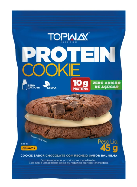 PROTEIN COOKIE TOPWAY 45G BAUNILHA