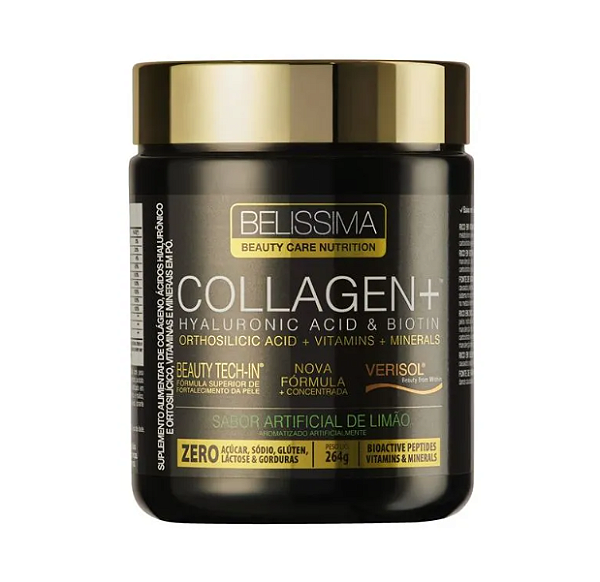 COLLAGEN BELISSIMA - BLACK SKULL 264G SABOR LIMAO