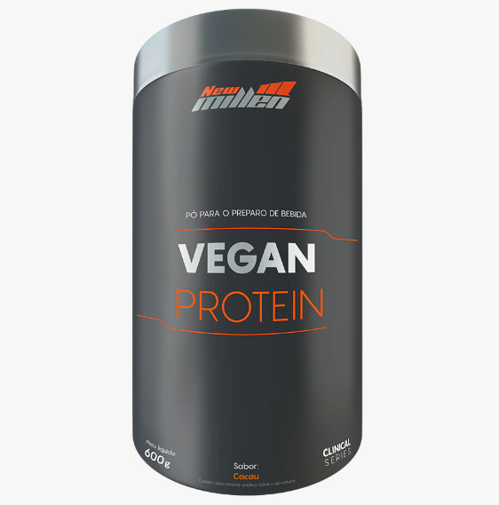 VEGAN PROTEIN  NEW MILLEN POTE 600G SABOR CACAU
