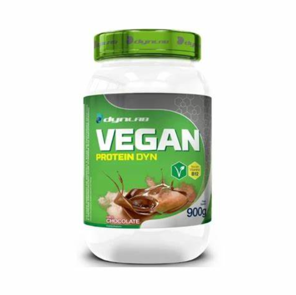 VEGAN PROTEIN DYNLAB POTE 900G SABOR CHOCOLATE