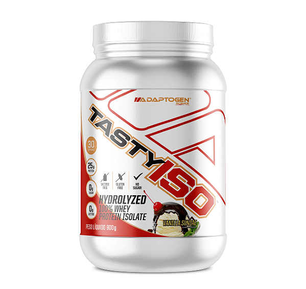 TASTY ISO ADAPTOGEN POTE 900G SABOR VANILLA