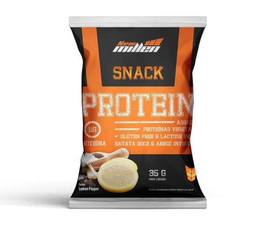 SNACK PROTEIN NEW MILLEN 35G SABOR LEMON PEPPER