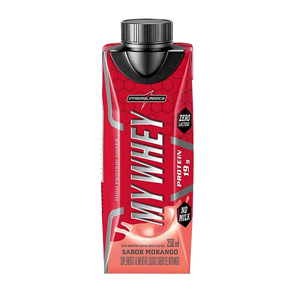 MY WHEY INTEGRALMEDICA 250ML SABOR MORANGO