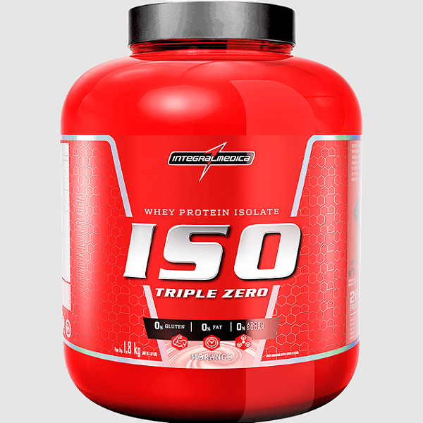 ISO TRIPLE ZERO INTEGRALMEDICA  POTE 1.8KG SABOR MORANGO