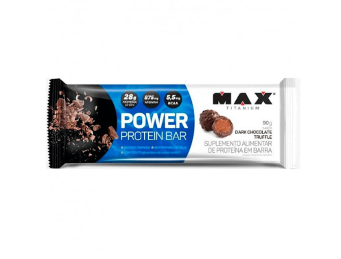 POWER PROTEIN BAR 90G MAX TITANIUM SABOR DARK CHOCOLATE TRUFFLE