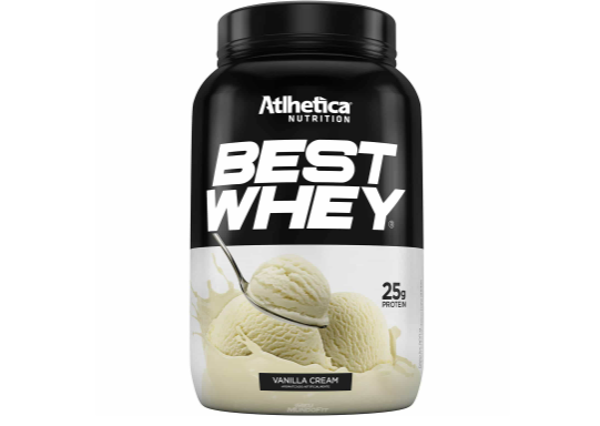 BEST WHEY ATLHETICA POTE 900G SABOR VANILLA