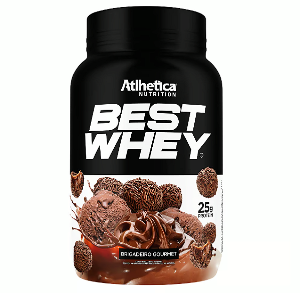 BEST WHEY ATLHETICA POTE 900G SABOR BRIGADEIRO GOURMET