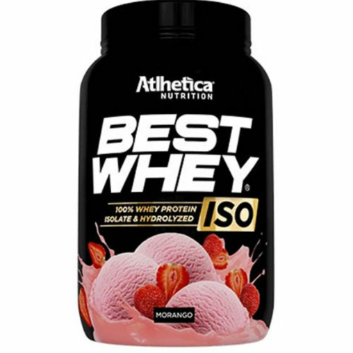 BEST ISO ATLHETICA POTE 900G SABOR MORANGO