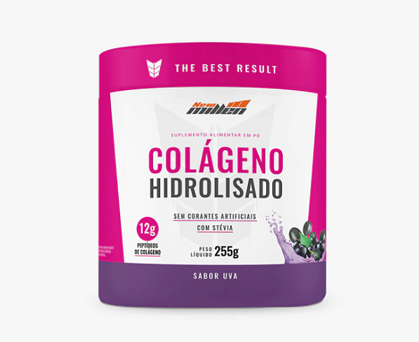 COLAGENO HIDROLISADO NEW MILLEN POTE 255G SABOR UVA