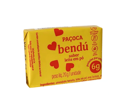 PACOCA ZERO BENDU 20G SABOR LEITE EM PO