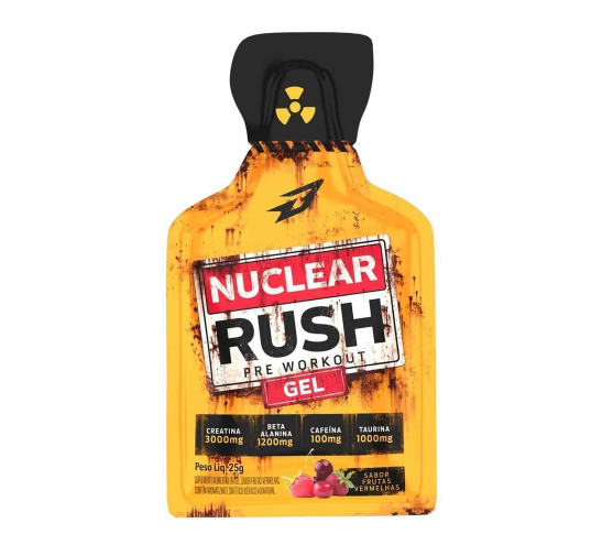 NUCLEAR RUSH GEL 25G SABOR FRUTAS VERMELHAS