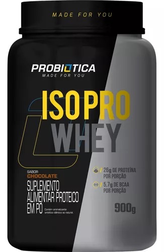 ISO PRO WHEY PROBIOTICA POTE 900G SABOR CHOCOLATE