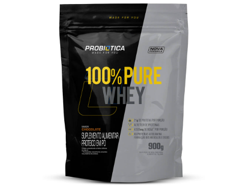 100% PURE WHEY PROBIOTICA REFIL 900G SABOR CHOCOLATE