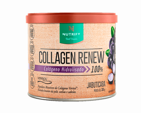 COLLAGEN RENEW 100% NUTRIFY POTE300G SABOR JABUTICABA
