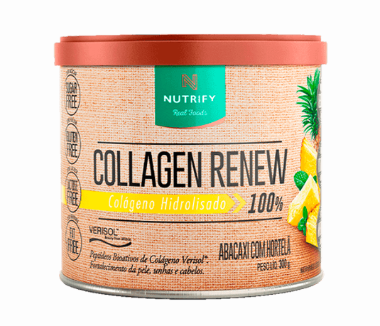 COLLAGEN RENEW 100% NUTRIFY POTE 300G SABOR ABACAXI