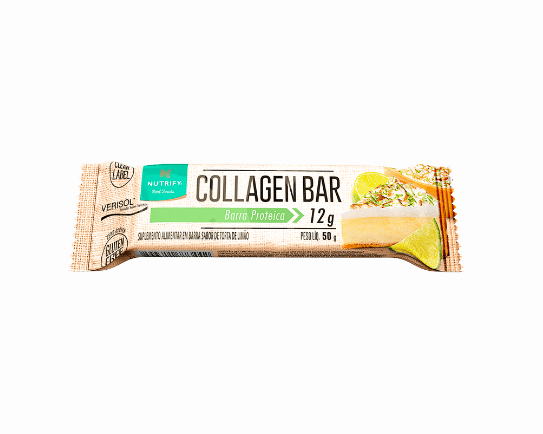 COLLAGEN BAR NUTRIFY 50G SABOR TORTA DE LIMAO