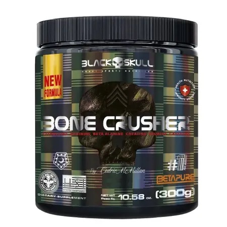 BONE CRUSHER BLACK SKULL 300G SABOR MELANCIA
