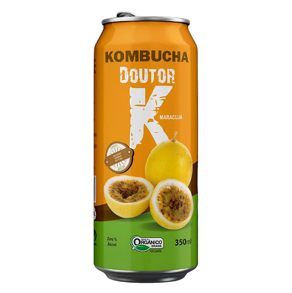 KOMBUCHA DOUTOR K 350ML SABOR MARACUJA