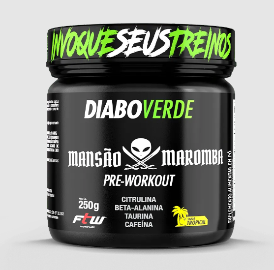 DIABO VERDE #PRE-WORKOUT MANSÃO MAROMBA - TROPICAL - 250G