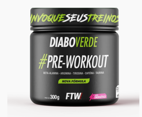 DIABO VERDE #PRE-WORKOUT 300g  SABOR ENERGÉTICO