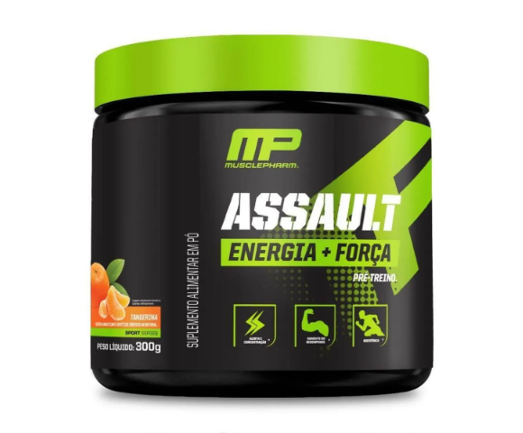 ASSAULT MUSCLEPHARM POTE 300G SABOR TANGERINA